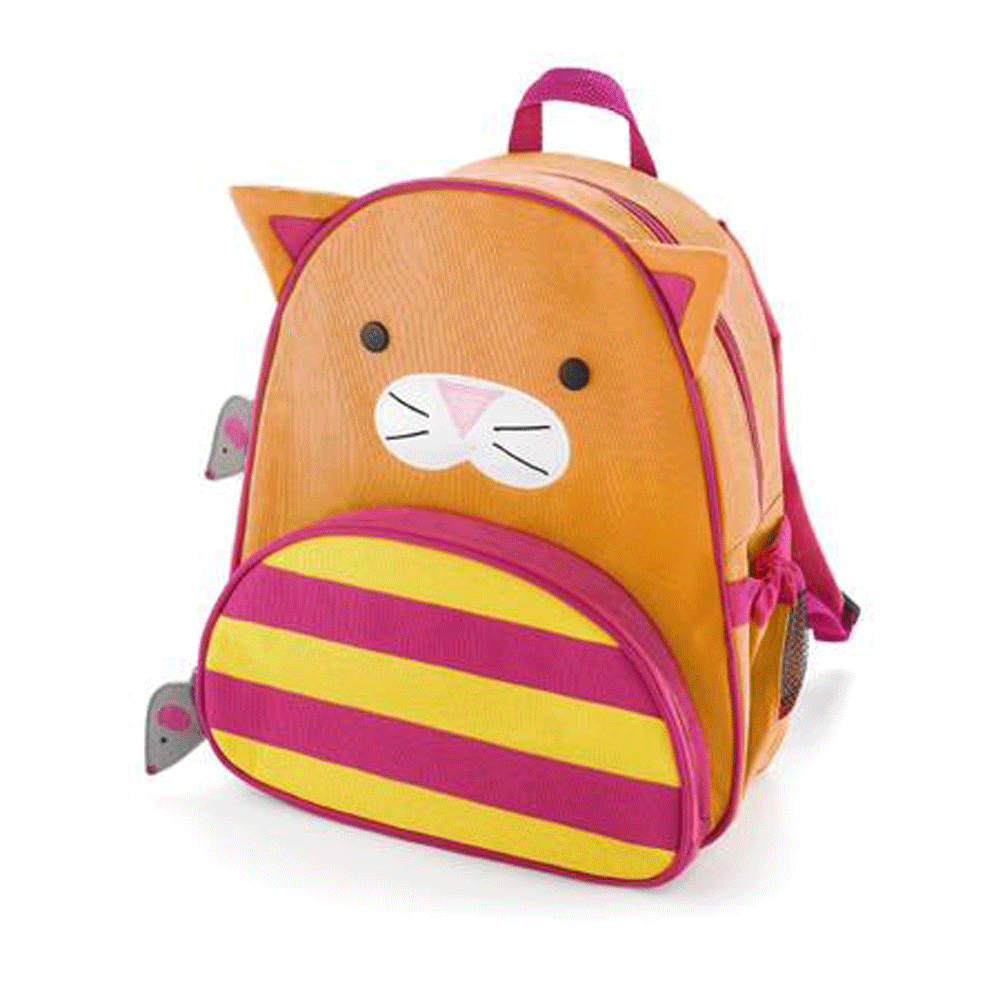 กระเป๋าเป้เด็ก รูปแมวน้อยสี ส้ม 