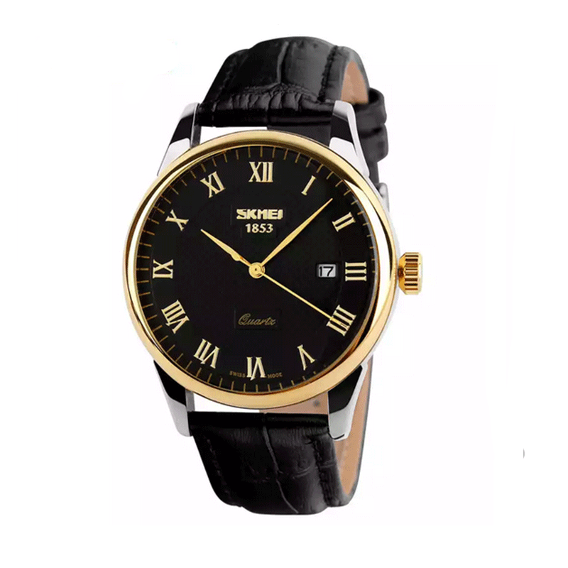 men's genuine classic business really belt quartz watch new fashion waterproof calendar watch 9058