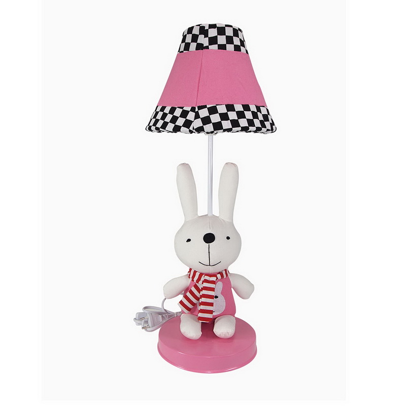 โคมไฟตั้งโต๊ะ  รูป กระต่ายน้อยสีชมพู