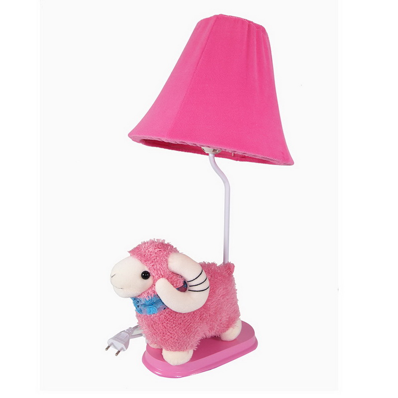 โคมไฟตั้งโต๊ะ  รูป แกะน้อยสีชมพู